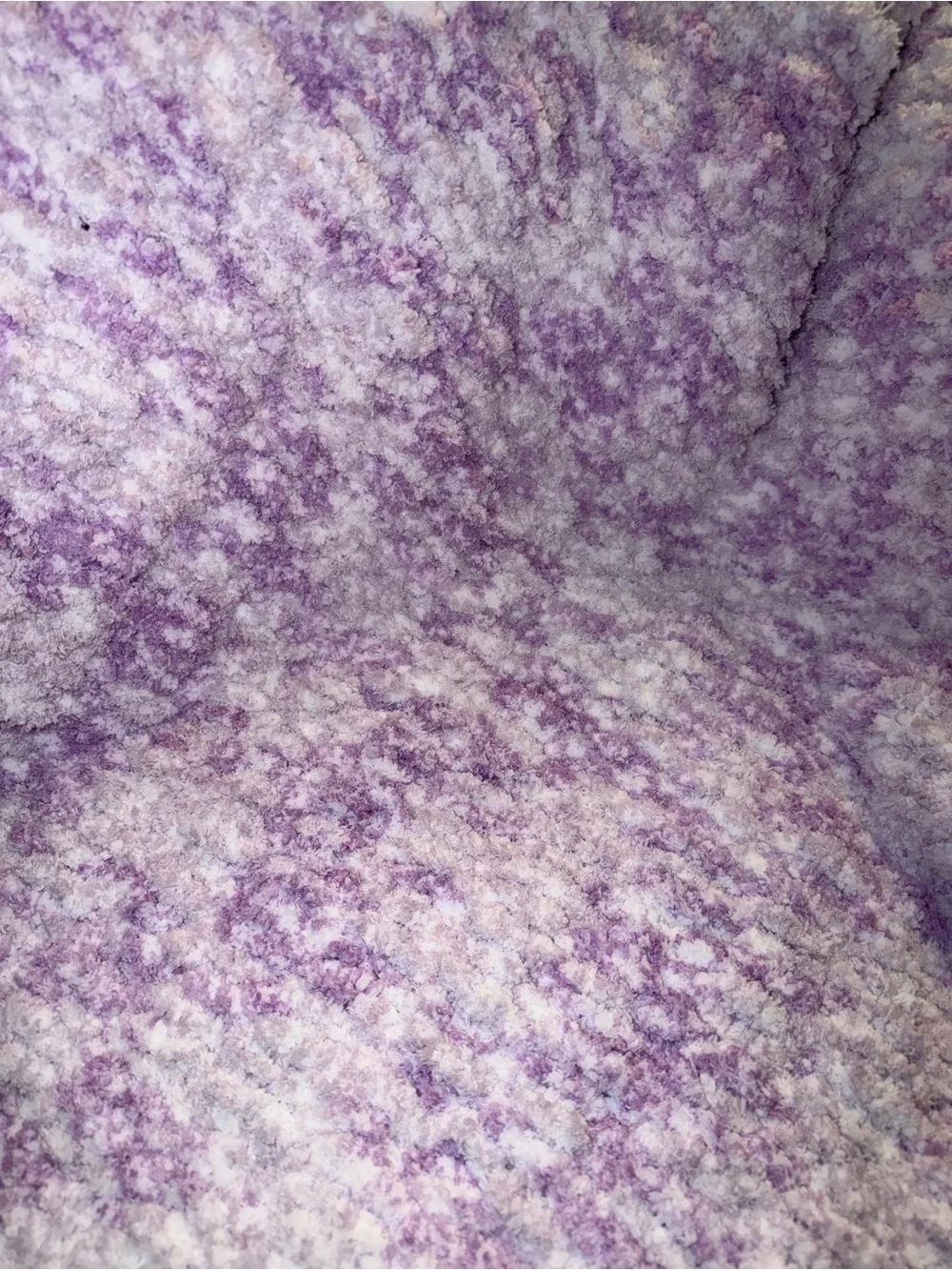 New hand made Plush Throw Blanket - Lavender Mix